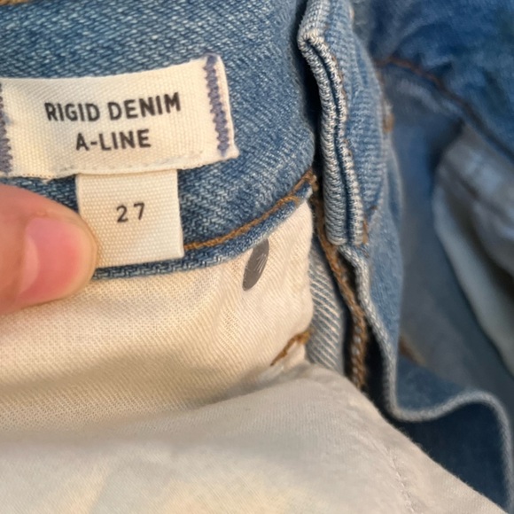 Madewell Rigid Denim A-Line Mini Skirt in Lakeline Wash: Eco Edition - Picture 5 of 8